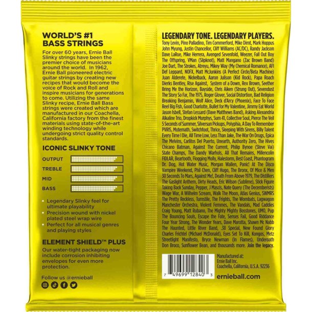 Ernie Ball Beefy Slinky Bass 2840